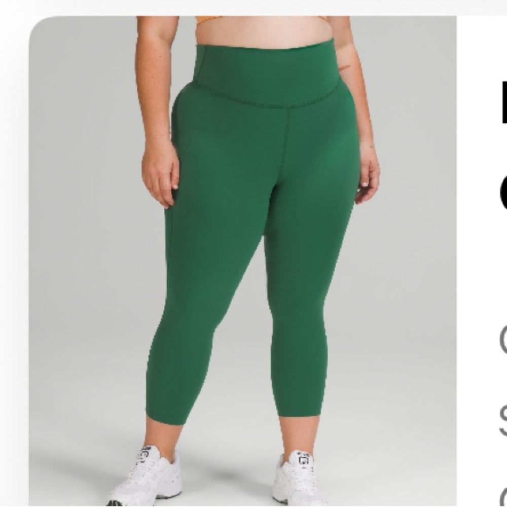 Lululemon Base Pace High-Rise Tights Everglade Green Size 16